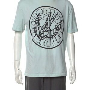 McQ by Alexander McQueen Light Green Graphic Tee like new